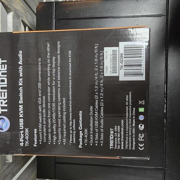 4-Port USB KVM Switch Kit with Audio | TRENDnet - Picture 3 of 7